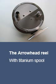 Arrowhead reel with titanium spool