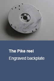 The Pike reel with engraved backplate