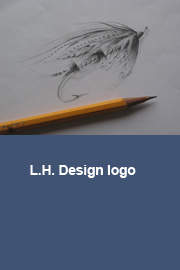 The L.H. Design logo
