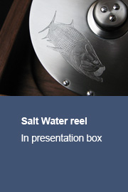 Single Salt Water reel in presentation box